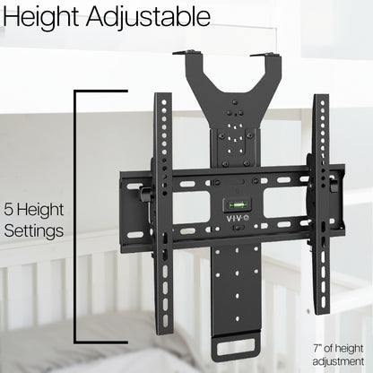 Height adjustable TV mount with Vive branding on a white background