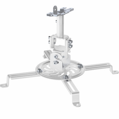 White Drop Ceiling Projector Mount with Scissor Clamp