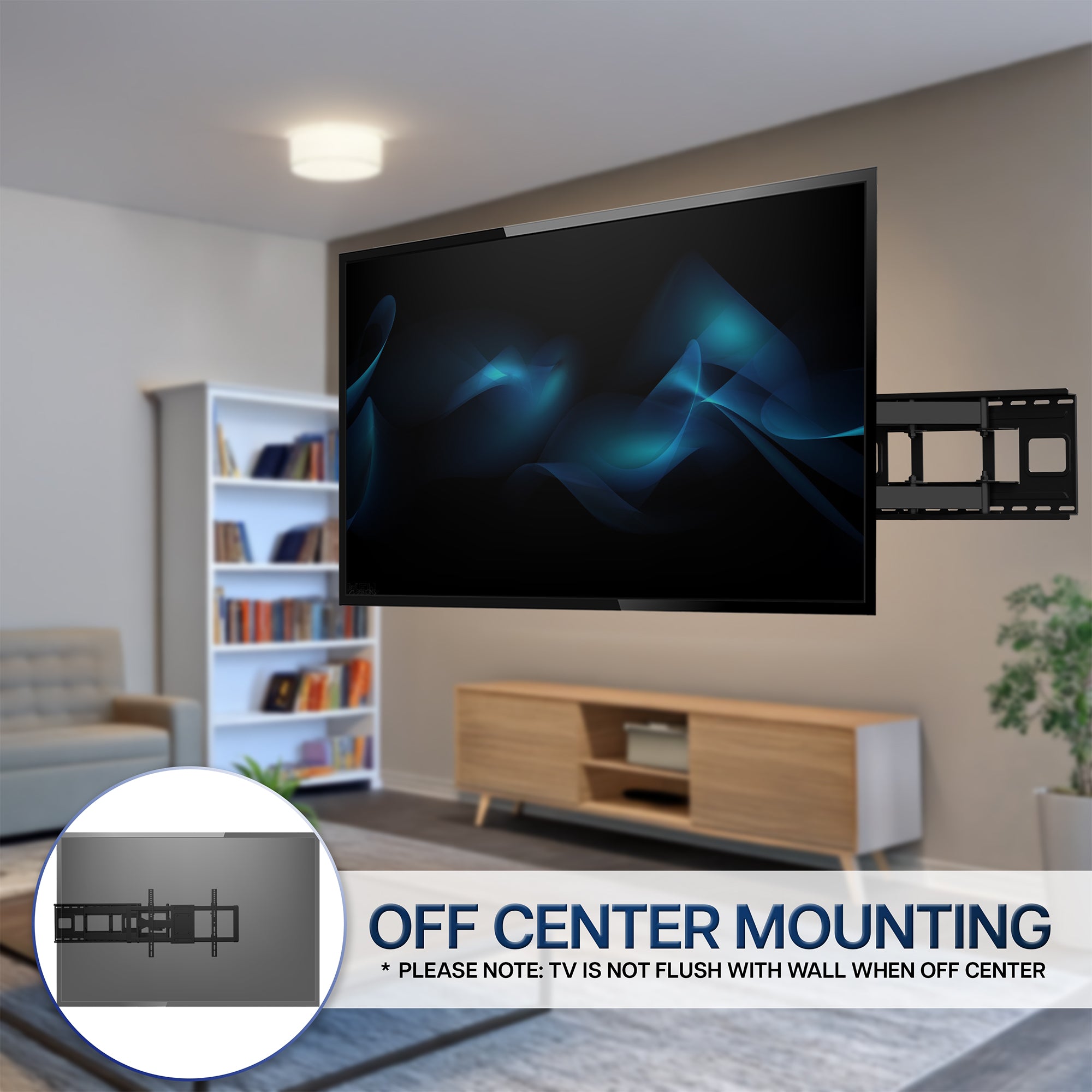 Full Motion Extra Large TV Wall Mount with Long Arm - 43" to 120" Screens