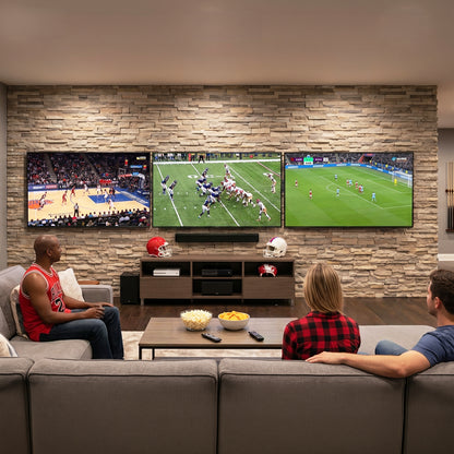 Pop-Out TV Tilting 1x3 Video Wall Mounts - 37” to 65” Screens