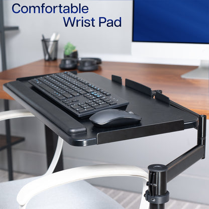 Office Chair Mounted Premium Keyboard Tray