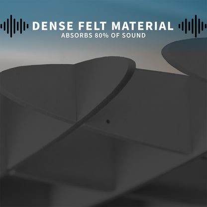 Dense felt acoustic ceiling panels designed for effective sound absorption, echo reduction, and noise control