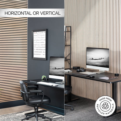 Wood Slat Acoustic Panels (x8)