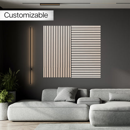 Wood Slat Acoustic Panels (x8)