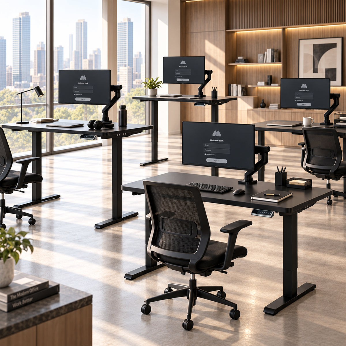 VIVO PRO 60" x 24" Dual Motor Electric Desk