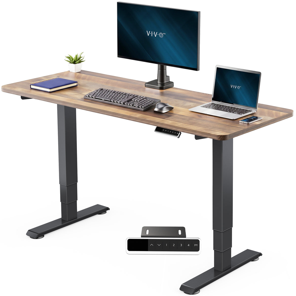 VIVO PRO 60" x 24" Dual Motor Electric Desk