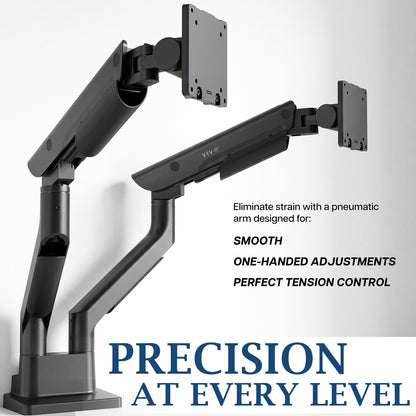 VIVO PRO Pneumatic Arm Dual Ultrawide Monitor Desk Mount - Up to 45" Screens