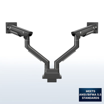 VIVO PRO Pneumatic Arm Dual Ultrawide Monitor Desk Mount - Up to 45" Screens