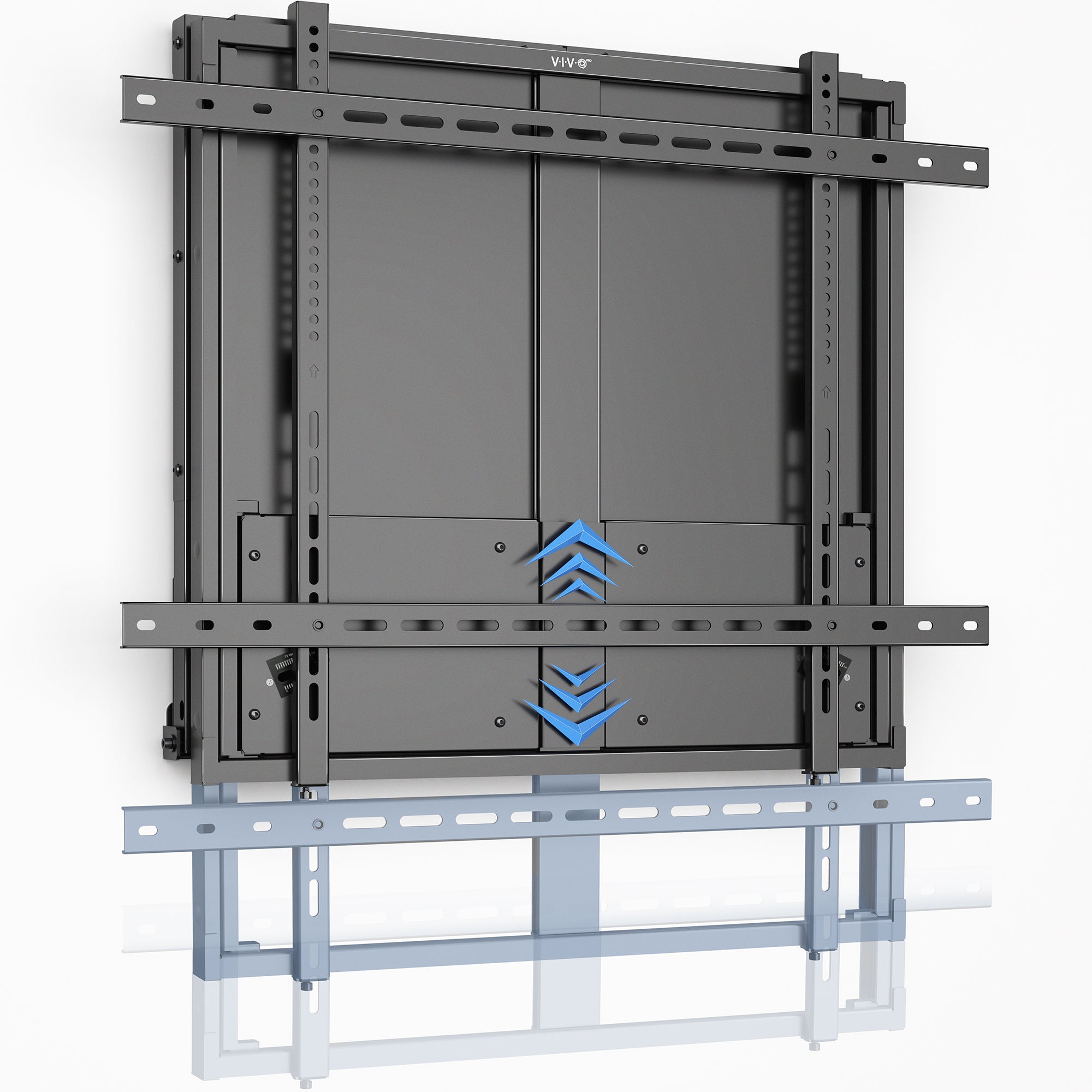 VIVO PRO 65”-86” inch Manual Height Adjustable TV and Interactive Display Wall Mount with Weight Balancing Design