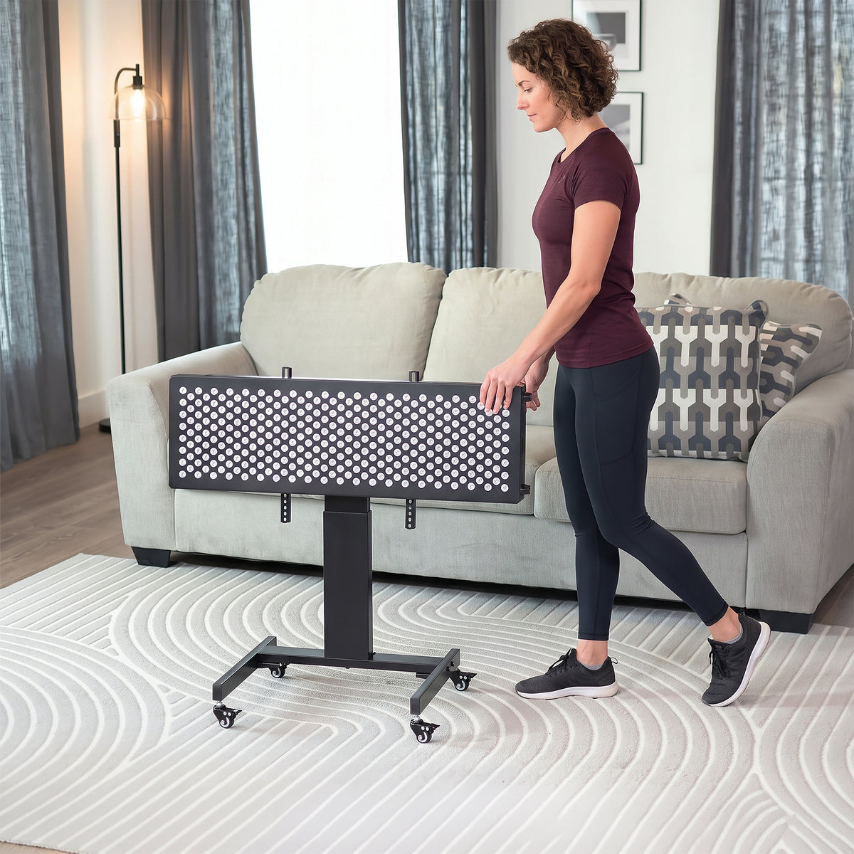 Low Height Cart Large Red Light Therapy Device
