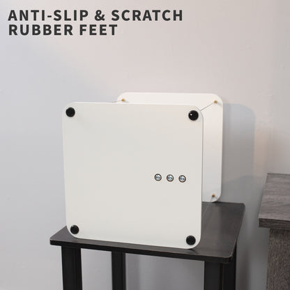  Anti-slip and scratch rubber feet of anti-gravity floating speaker stand.