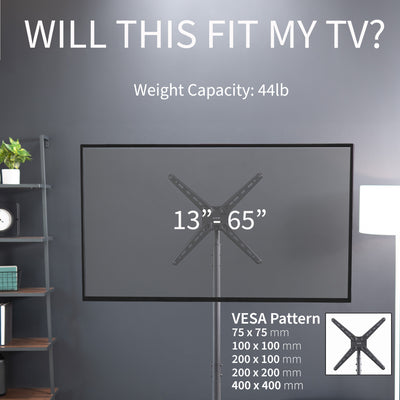 Height adjustable TV stand compatibility.