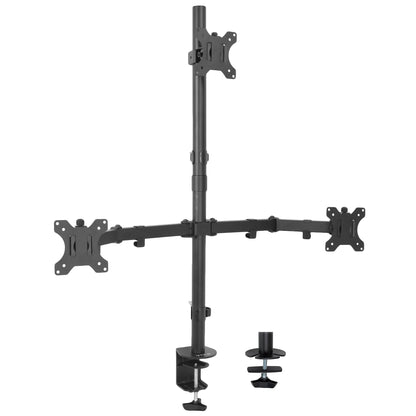 Triple Monitor Desk Mount - 13" to 30" Screens