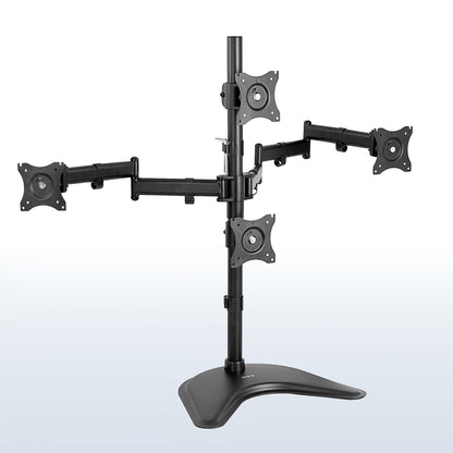 Quad Monitor Desk Stand - 13" to 27" Screens