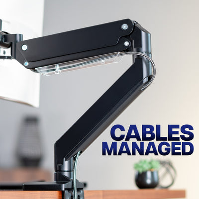 Cable management providing a quick, organized workspace