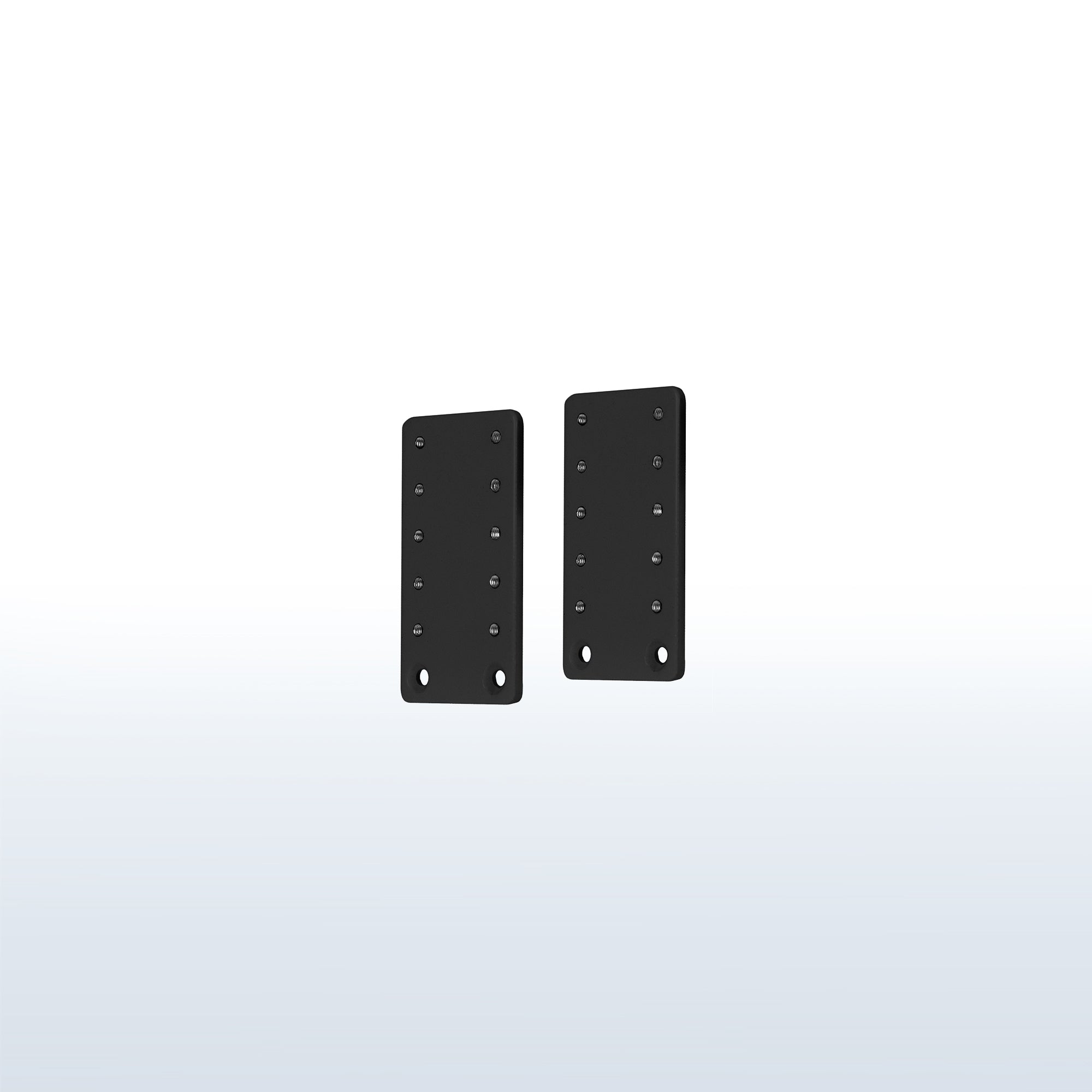 Height adjustment bracket kit for under desk keyboard tray.