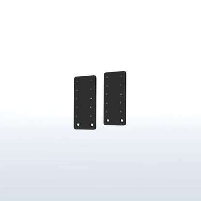 Height adjustment bracket kit for under desk keyboard tray.