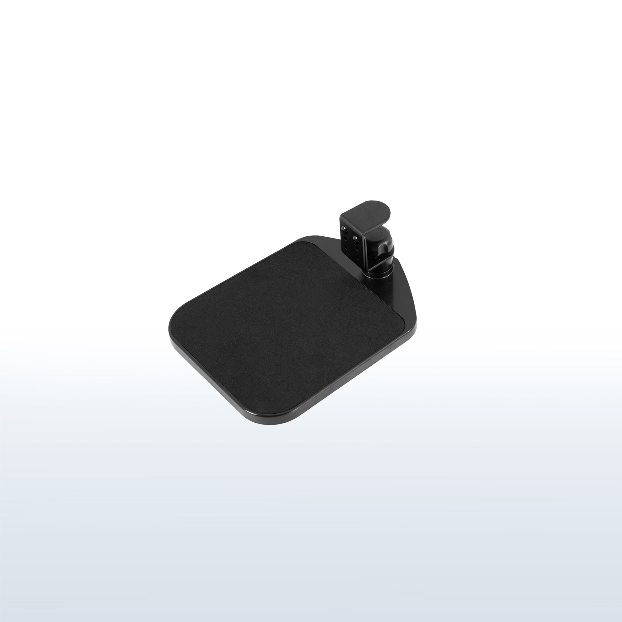 Black quick attach clamp-on mouse pad.