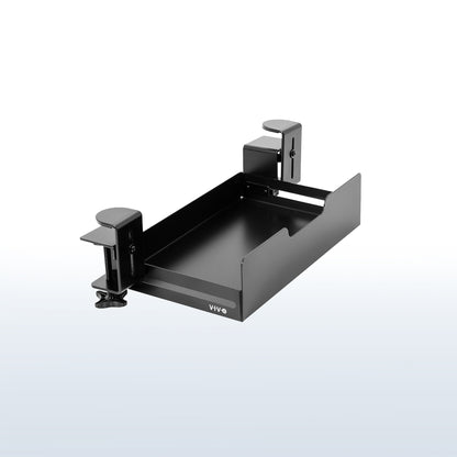 Sturdy low-profile flush under desk clamp-on desk drawer for organization and storage.