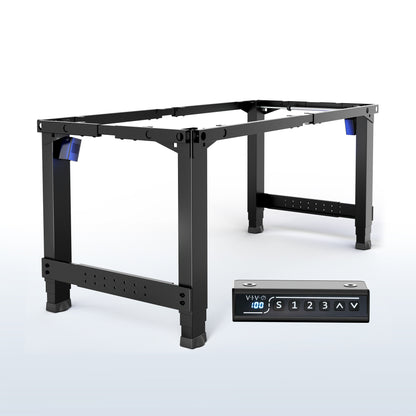 Black Premium Electric Dual-Motor Height Adjustable 4-Leg Desk Frame