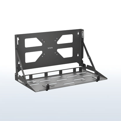 Black Wall and VESA Mount In Flipped Down Position on White and Blue Gradient Background