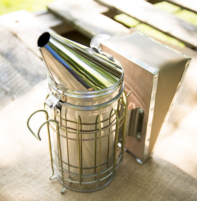 Stainless Steel Beehive Smoker with Heat Shield