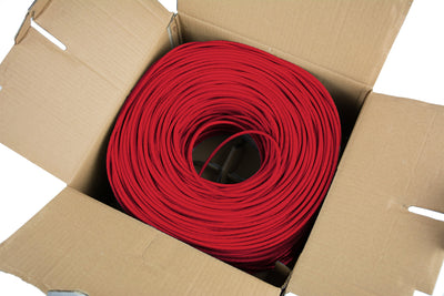 Red 1,000ft Cat5e Ethernet Cable