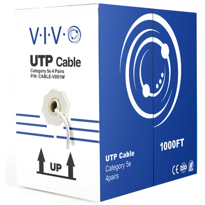 White 1,000ft Cat5e Ethernet Cable