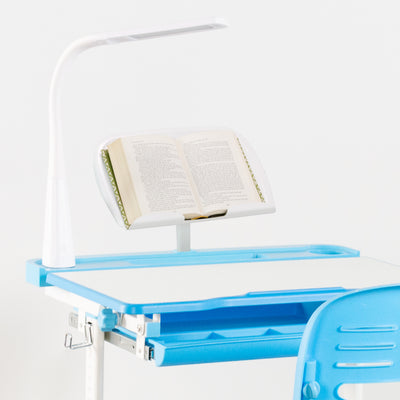 White Book Holder for Kids’ Height Adjustable Desk