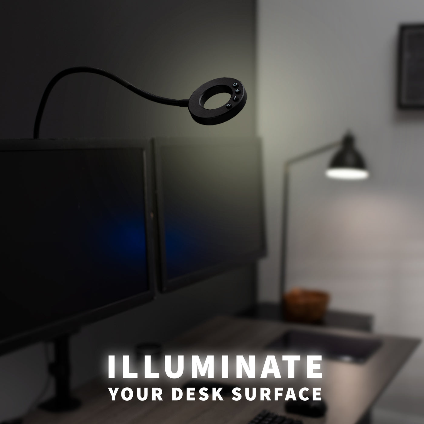 Modernize and illuminate your desk space with an LED adjustable gooseneck arm light.
