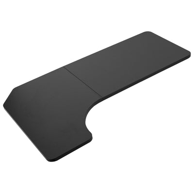 Sturdy corner desktop table top with reversible design.