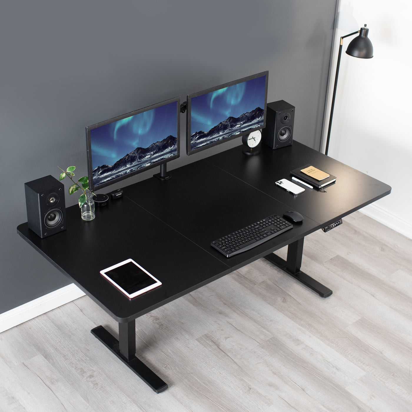 Compatible with both manual and electric frames measuring 51” to 70” in length, this extra-wide table top gives you options!