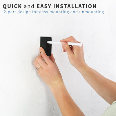 Easy installation and removal with a two-part design.