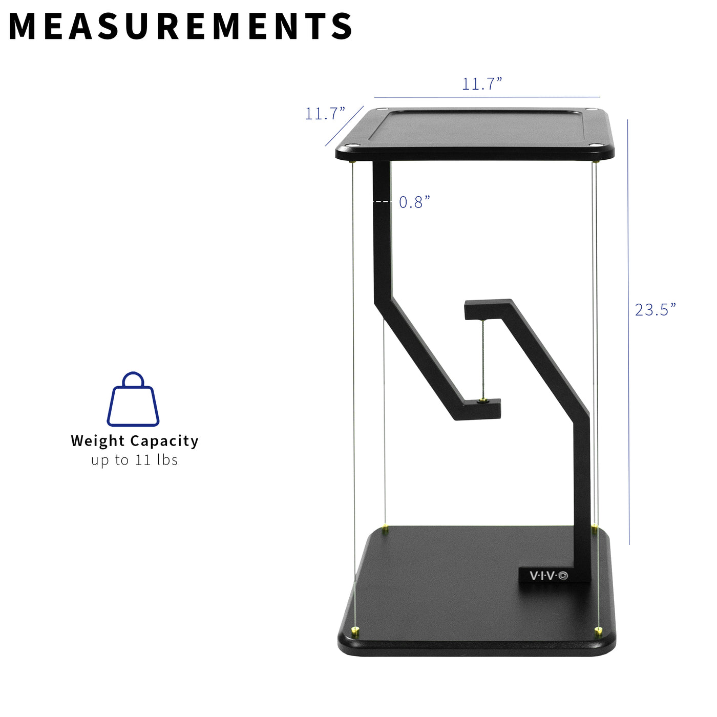 Unique tensegrity design of modern speaker stands from VIVO.