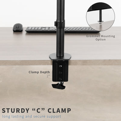 Quad Monitor Desk Mount